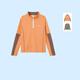 Pathfinder (TOREAD) T-shirt for boys and girls, same style in shopping malls, spring and autumn children's clothing, children's stand collar long sleeves QAJJAO83101 Sunshine Orange 120