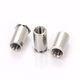 CLCEY through hole pressure riveting stud stainless steel nut column flat head hexagonal internal thread fastener SOS screw extension column 3 points 5M3-92000 bottom holes 5 points 4