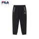 FILA Children's Clothing 2025 Winter New Boys' Middle-Large Children's Velvet Pants Dark Black-BK 150