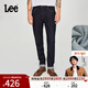 Lee Zhang Linghe endorses the same style of comfortable mid-rise tapered brushed men's jeans in the mall, trendy and washed 34