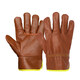 Woxuan welding gloves for welders special labor protection wear-resistant work cowhide soft anti-scalding heat insulation work protection men Yiquan double-layer long welding A-1001 12 pairs one size