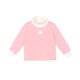 LUSON baby girl baby girl velvet bottoming shirt 2025 winter new baby warm turtleneck t-shirt light pink 73