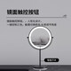 Double-sided mirror makeup mirror with light magnification desktop LED light makeup mirror fill light girl beauty makeup mirror white 8-inch straight pole flat + 3x single button charging 2500 mAh
