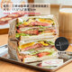 Shantou Lincun sandwich wrapping paper oil-absorbing hamburger paper coated paper air fryer household baking oil paper 38 anti-fog baking paper transparent self-adhesive flat pocket 100 pieces