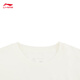 Li Ning Children's Clothing丨Short-sleeved cultural shirt for older girls 2026 new skin-friendly, comfortable, fashionable and casual sports T-shirt, milky white-2 120