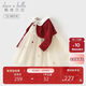 David Bella girls spring and autumn dress baby mesh princess dress children's fashionable fake two-piece dress