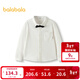 Balabala shopping mall same style boys' shirts children's long sleeves 2025 new autumn clothing trendy big children's shirts original white 10101 110