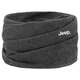 JEEP pure cotton scarf men's autumn and winter high-end scarf women's thin scarf mask cold neck protection pile hat neck cover gray high-quality