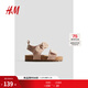 H&M children's baby girl sandals 2025 summer new model 1270781 light gray pink 20 125mm