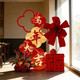 Xushansi Happy New Year Atmosphere Decoration New Year's Day 2026 Year of the Horse Spring Festival Store Check-in Photo Wall Scene Ma Yue Fulai KT Board Welcome Card New Year Decoration Arrangement 03