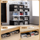 Qi Yuemang Shoe Box Acrylic Transparent AJ Sneaker Storage Box Magnetic Folding Plastic Shoe Cabinet Dormitory Space-Saving Artifact C Short Transparent Front Opening Shoe Box 8 Pack_ 25*33.5*14cm 0x0x0cm