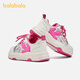 BALABALA children's shoes, children's casual shoes for boys and girls, 2026 new spring and autumn contrast color versatile campus style sneakers, white and red tone 00316 26 (foot length 16cm)
