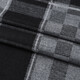 Goldlion wool scarf men's classic plaid fashion British gentleman warm high-end birthday scarf black-98 177cm*34cm