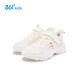 361 Shopping mall same style children's shoes girls casual shoes 2026 spring new children's light sports shoes feather white/peach juice pink 33