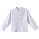 哈齿（hacikis）哈齿童装春秋儿童法式文艺花边衬衫女童白衬衫亲肤全棉上衣中大童