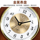 Hanshi (Hense) simple living room table clock bedroom bedside table clock internet celebrity desktop small desk clock wooden clock quartz clock HD543 simple model