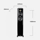 ELAC Vela series FS407/FS407.2 fever-grade HIFI floor-standing speakers imported from Germany, home theater speakers high-fidelity main box set FS407 black pair