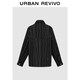 UR2026 Spring New Children's Clothing Boys' Designed Cotton Super Loose Cardigan Shirt UBU260001 Black Print 120