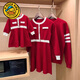 G.duck family portrait parent-child wear high-end family of three and four mother-child mother-daughter dress 2025 new autumn and winter style hair red 180 Dad XL recommended 130-150 Jin Jin equals 0.5 kg