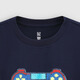 Gap Gap boys 2026 spring new pure cotton logo flip sequin loose long-sleeved T-shirt children's wear 861993 navy blue 110 cm (4-5 years old) Asian size