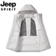 JEEP SPIRIT Jeep International Brand Winter Outdoor Windproof and Waterproof Short Down Jacket Men's Thickened Warm Hooded Jacket Men Black M (Recommended 100Jin Jin equals 0.5kg -120Jin Jin equals 0.5kg)
