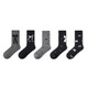 Pami black socks for women autumn and winter 2025 new bow miu mid-calf socks winter stack socks long socks bow mid-calf socks set A-pack 5 pairs one size fits all (suitable for sizes 36-39)