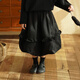 Yantaijia children's clothing girls pure cotton ruffle bud skirt 2026 spring new baby style versatile skirt black 80