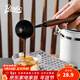 Bincoo coffee spoon long handle short handle walnut coffee powder measuring spoon 304 stainless steel coffee beans special gram spoon