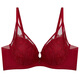 Wacoal Thin Gorgeous Embroidered Gathered Soft Wire Ring Bra for Women WB30A6 Crimson 70C