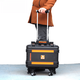 Hejiangong () Tool Box German Style Suitcase Instrument Box Trolley Belt Cabinet LA11521 Trolley Universal Wheel LA115221