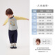 JELLYBABY 2026 spring new baby long-sleeved T-shirt spring round neck children's contrasting clothes 6 children's tops boys yellow 90