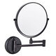 Bathroom mirror without punching, hotel powder room wall-mounted 5x telescopic folding double-sided dressing mirror, thickened fine copper 6 inches, charming silver, 3x screws + liquid-free nails