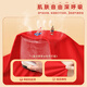 Jeanswest parent-child clothing for a family of four, winter clothing, short-sleeved T-shirts for the year of birth, family portrait, red New Year's greetings clothes, New Year limited short-sleeved 02 165 recommended weight 90-110 Jin Jin equals 0.5 kg