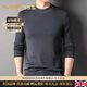 NOSSKISS luxury high-end brand men's wool sweater for men Basulan worsted pure wool autumn and winter half turtleneck sweater for men classic gray S 165