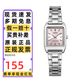 Casio (CASIO) watch women's small square ins Internet celebrity retro student exam fashion versatile simple pointer quartz women's watch gift LTP-V007D-4E pink plate steel belt