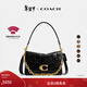 COACH Gift New Women's Chain Tabby Diamond Quilted No. 26 Chain Crossbody Bag Genuine Leather Women's Bag B4/Black