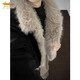 Mountain-carved fur collar plus velvet cotton-padded jacket for men in winter with a handsome design, a warm cotton feel, a loose and thickened jacket, gray M (recommended 95-110 Jin Jin is equal to 0.5 kg)