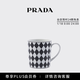 PRADA/Prada Gift Ceramic Mug - Checkerboard White / Black