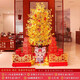 Xushansi 2026 Horse New Year Decoration Atmosphere Scene Layout Floor-standing Decoration Spring Festival New Year’s Day Money Fortune Christmas Tree Lights 2.1 Meter Money Tree Package + Lion Wake Style + Fence (Free String Lights + Red Cloth)