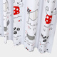 DIYIN bathroom thickened shower curtain fabric moldproof and waterproof shower curtain without punching bathroom partition curtain door curtain window curtain Cat 120*180cm