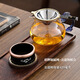 Jun Min's newly upgraded Damascus steel tea drain Kung Fu tea set filter Newly upgraded Seiko shield copper tea drain + fair cup DL