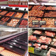 Shugu supermarket pork tray fresh tray cold fresh meat display tray black plastic freezer sales tray commercial black medium size 10 30* 60