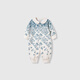 Kordear Infant Printed Jumpsuit Baby Cotton Lapel Long Sleeve Romper Suit Newborn Outing Clothes Blue and White Story 73cm Height 66-73cm Weight 15-20Jin Jin is equal to 0.5 kg