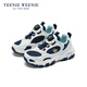 Teenie Weenie children's shoes children's sports shoes 2026 new boys running shoes girls lightweight wear-resistant casual dad shoes TW6605015 navy blue 35