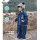 YOUGE Spring New Product Infant Happy Puppy Small Lapel Soft Denim Shirt Jacket for Children