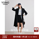 Yixiangliying mid-length suit jacket for women 2025 spring new style high-end loose wool coat black M
