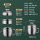 Qiao Bo Lai 04 stainless steel bowl household instant noodle bowl with lid fast food cup student eating bowl lunch box large rice cylinder 04 fast food cup/default