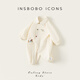 INSBOBO baby clothes 2026 spring new baby boy jumpsuit rompers baby baggy clothes spring clothes apricot 66cm