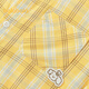 Balabala shopping mall same style Balabala children's long-sleeved shirts for boys and girls 2026 new spring and autumn plaid tops yellow and white tone 00431 130