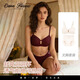 DANA FARROW brand new underwear set for women, thin anti-sagging, wire-free lace push-up bra for large breasts, wine red set S 32/70 (suitable for 70A/70B) One size fits all